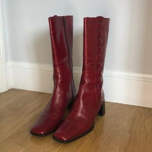 Vintage Italian Side-Lace Boots